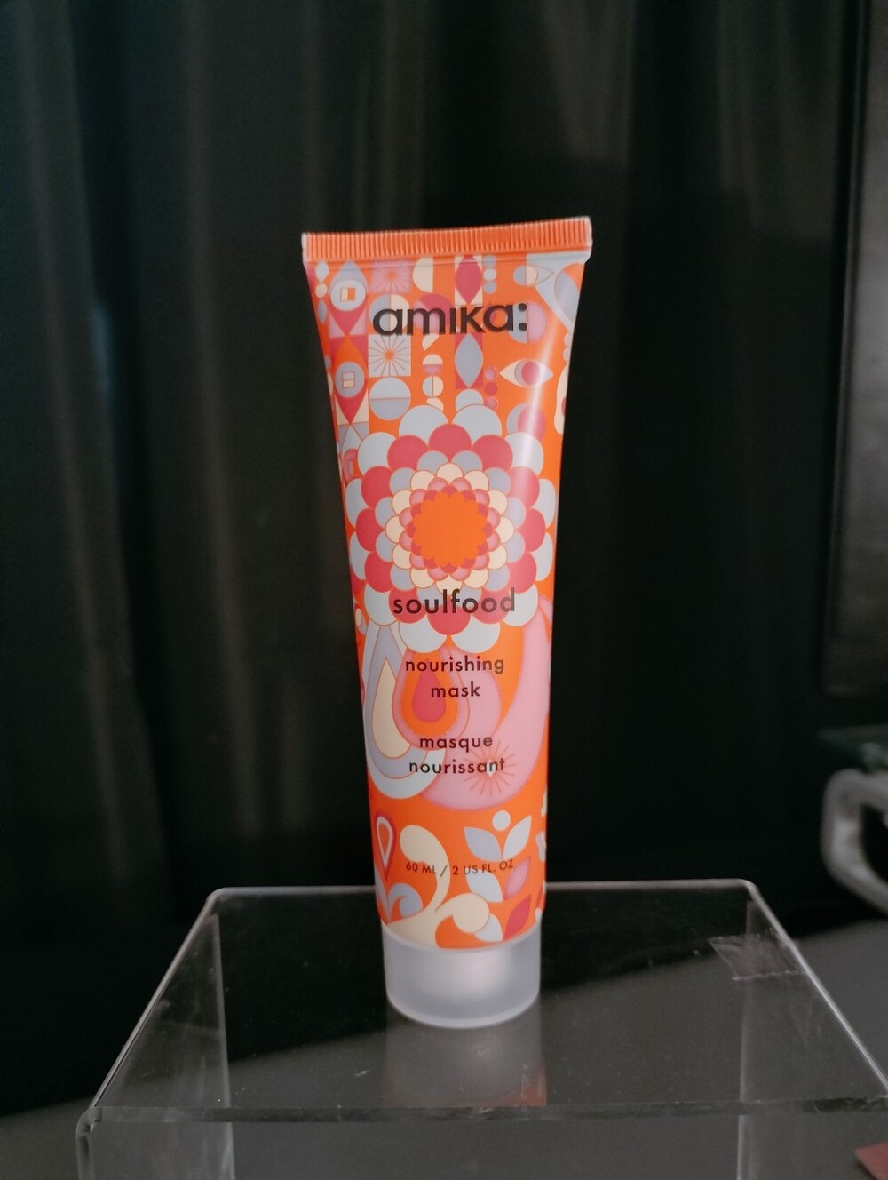 amika Soulfood Nourishing Mask - orange, pink
